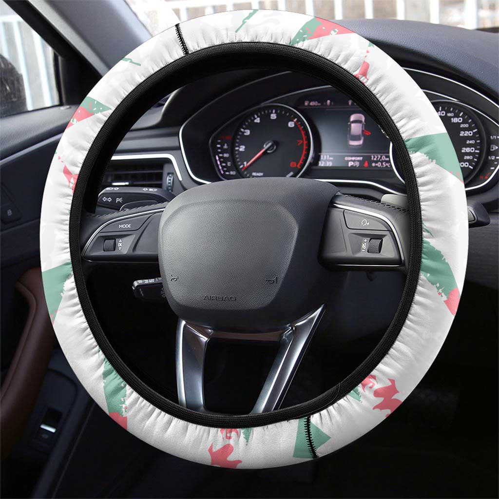 Hungary Football 2024 Steering Wheel Cover Trophy Wing Style - Wonder Print Shop