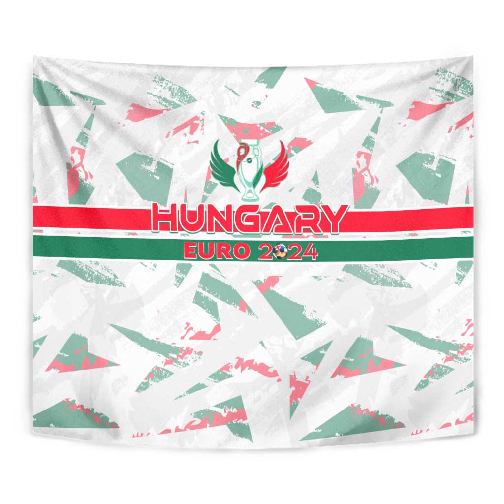 Hungary Football 2024 Tapestry Trophy Wing Style - Wonder Print Shop