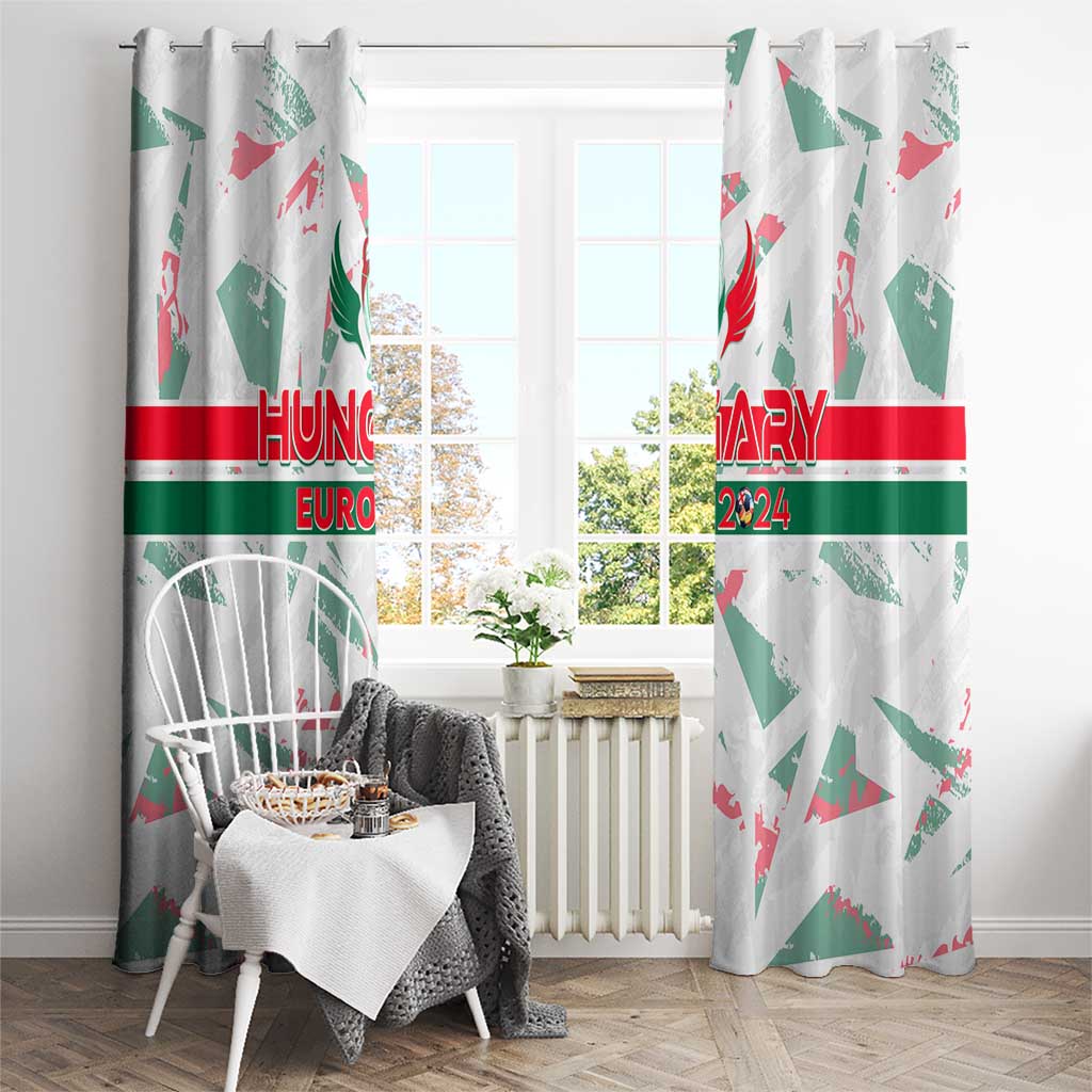 Hungary Football 2024 Window Curtain Trophy Wing Style - Wonder Print Shop
