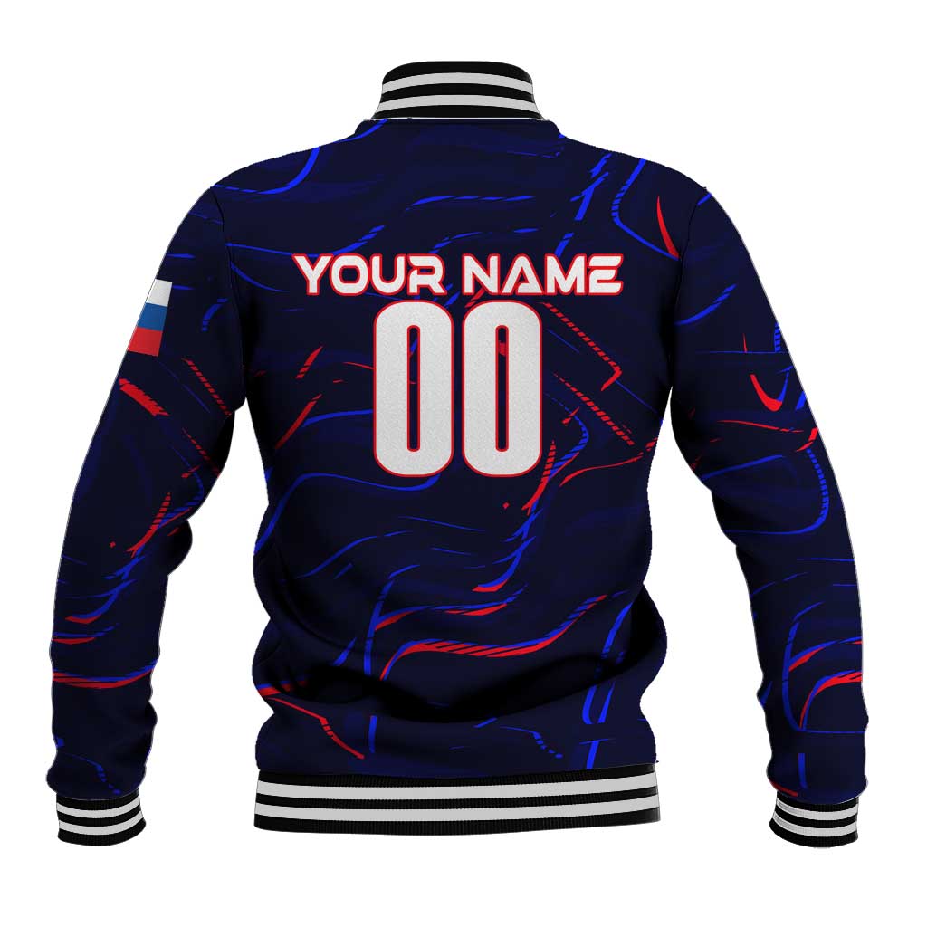 Personalized Slovakia Football 2024 Baseball Jacket Trophy Wing Style - Wonder Print Shop
