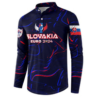 Personalized Slovakia Football 2024 Button Sweatshirt Trophy Wing Style - Wonder Print Shop