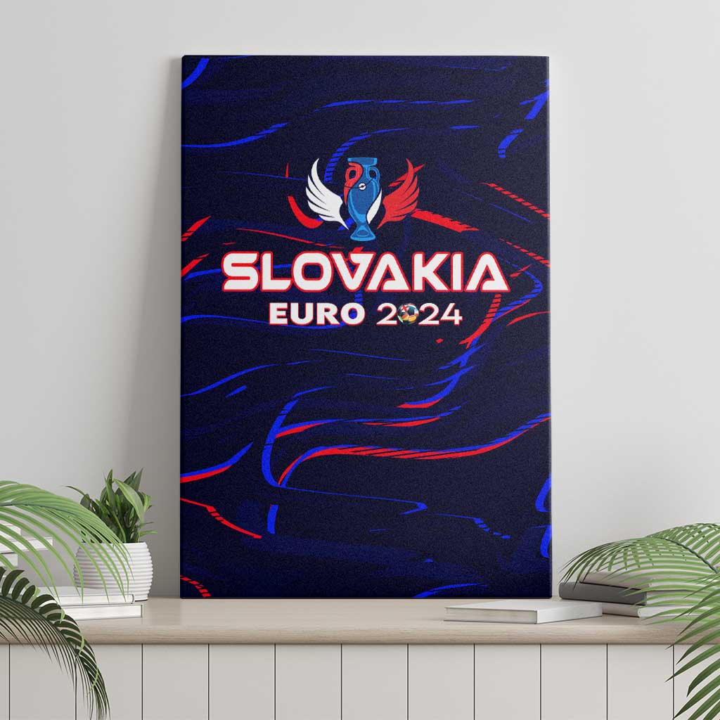 Slovakia Football 2024 Canvas Wall Art Trophy Wing Style - Wonder Print Shop