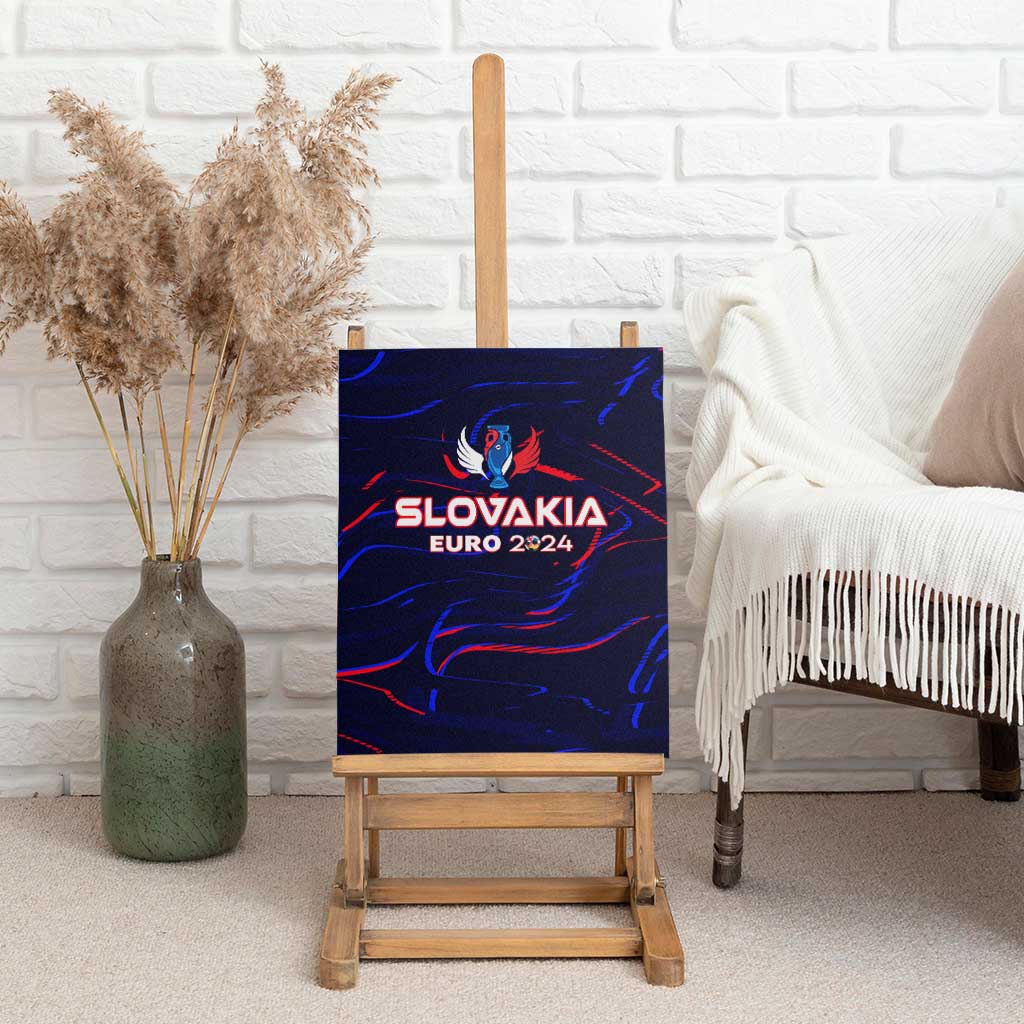 Slovakia Football 2024 Canvas Wall Art Trophy Wing Style - Wonder Print Shop