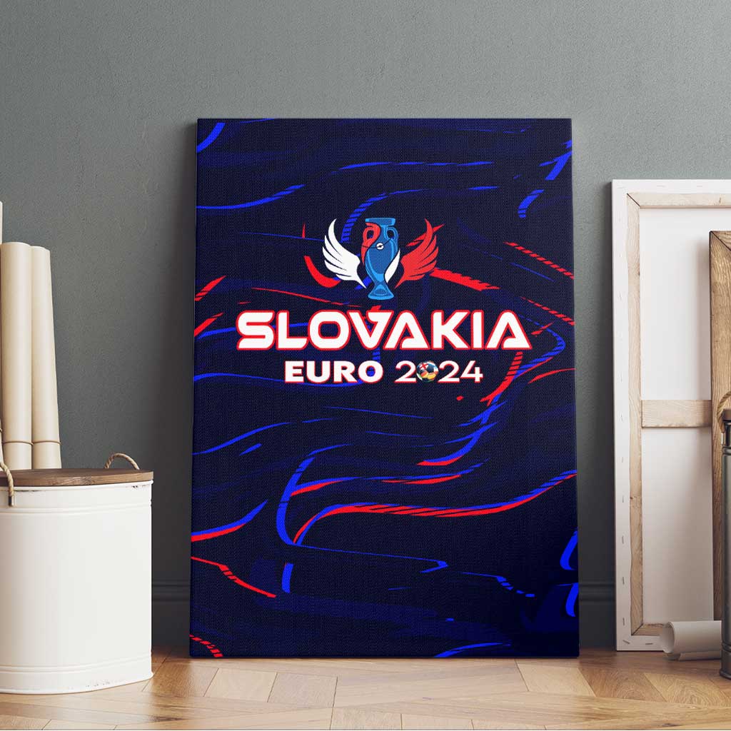 Slovakia Football 2024 Canvas Wall Art Trophy Wing Style - Wonder Print Shop