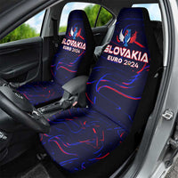 Slovakia Football 2024 Car Seat Cover Trophy Wing Style - Wonder Print Shop
