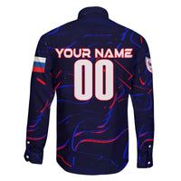 Personalized Slovakia Football 2024 Family Matching Off The Shoulder Long Sleeve Dress and Hawaiian Shirt Trophy Wing Style - Wonder Print Shop