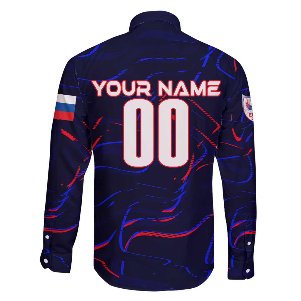 Personalized Slovakia Football 2024 Family Matching Off Shoulder Maxi Dress and Hawaiian Shirt Trophy Wing Style - Wonder Print Shop