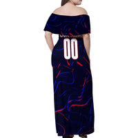 Personalized Slovakia Football 2024 Family Matching Off Shoulder Maxi Dress and Hawaiian Shirt Trophy Wing Style - Wonder Print Shop