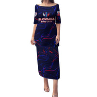 Personalized Slovakia Football 2024 Family Matching Puletasi and Hawaiian Shirt Trophy Wing Style - Wonder Print Shop