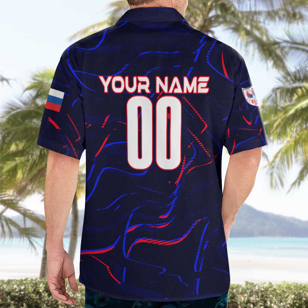 Personalized Slovakia Football 2024 Hawaiian Shirt Trophy Wing Style - Wonder Print Shop