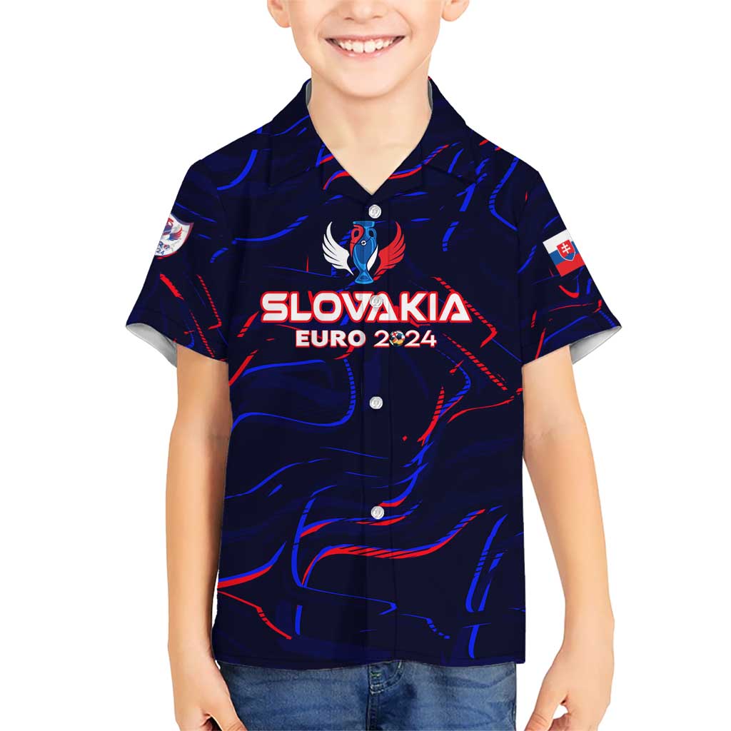 Personalized Slovakia Football 2024 Hawaiian Shirt Trophy Wing Style - Wonder Print Shop