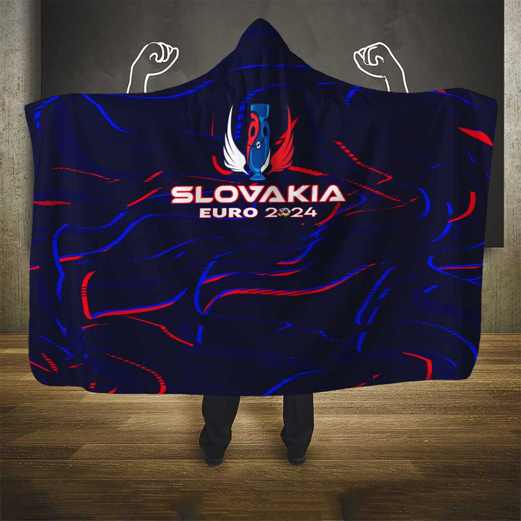 Slovakia Football 2024 Hooded Blanket Trophy Wing Style