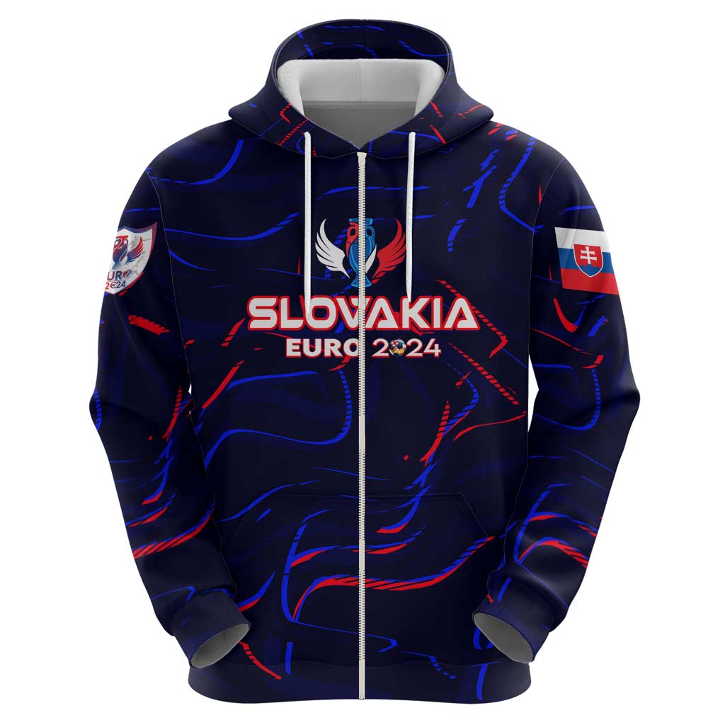 Personalized Slovakia Football 2024 Hoodie Trophy Wing Style - Wonder Print Shop