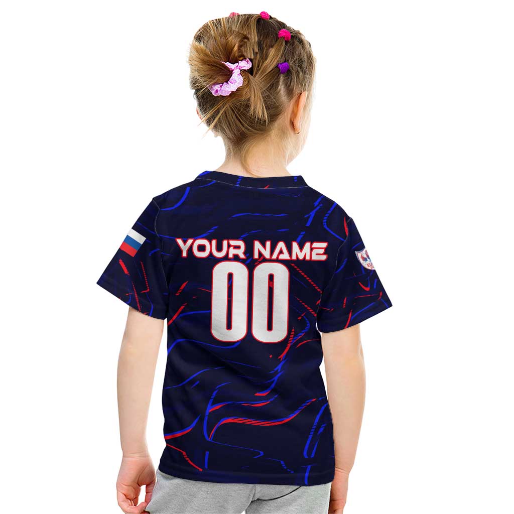 Personalized Slovakia Football 2024 Kid T Shirt Trophy Wing Style - Wonder Print Shop