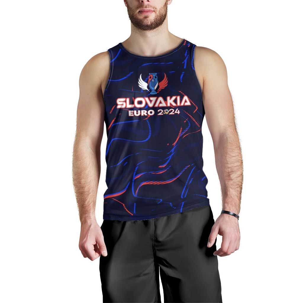 Personalized Slovakia Football 2024 Men Tank Top Trophy Wing Style - Wonder Print Shop