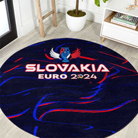 Slovakia Football 2024 Round Carpet Trophy Wing Style