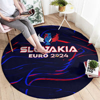 Slovakia Football 2024 Round Carpet Trophy Wing Style