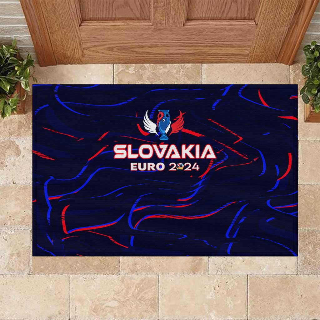 Slovakia Football 2024 Rubber Doormat Trophy Wing Style - Wonder Print Shop