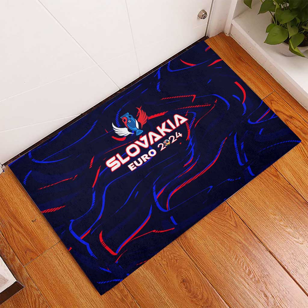 Slovakia Football 2024 Rubber Doormat Trophy Wing Style - Wonder Print Shop