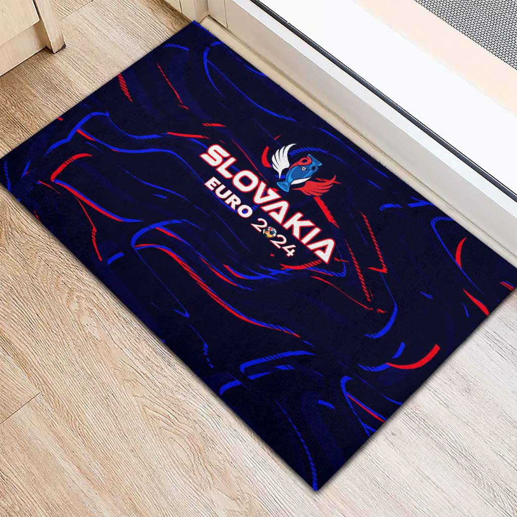 Slovakia Football 2024 Rubber Doormat Trophy Wing Style - Wonder Print Shop