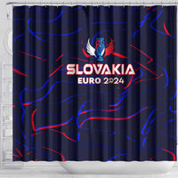 Slovakia Football 2024 Shower Curtain Trophy Wing Style