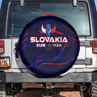 Slovakia Football 2024 Spare Tire Cover Trophy Wing Style - Wonder Print Shop