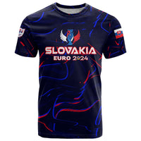 Personalized Slovakia Football 2024 T Shirt Trophy Wing Style - Wonder Print Shop