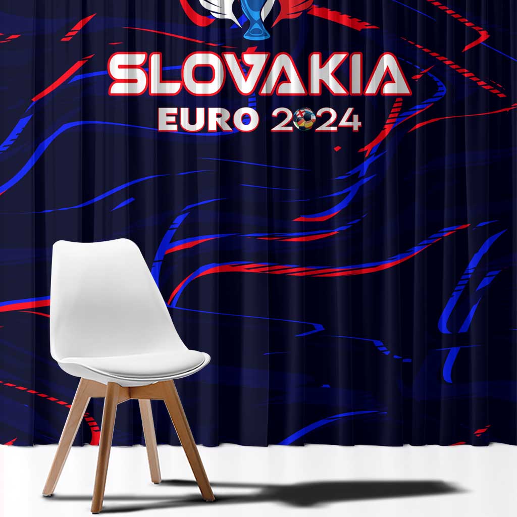 Slovakia Football 2024 Window Curtain Trophy Wing Style - Wonder Print Shop