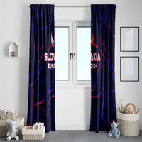 Slovakia Football 2024 Window Curtain Trophy Wing Style - Wonder Print Shop