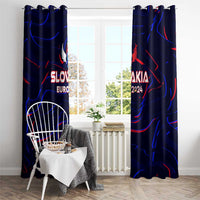 Slovakia Football 2024 Window Curtain Trophy Wing Style - Wonder Print Shop