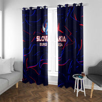 Slovakia Football 2024 Window Curtain Trophy Wing Style - Wonder Print Shop