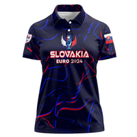 Personalized Slovakia Football 2024 Women Polo Shirt Trophy Wing Style - Wonder Print Shop