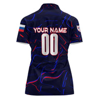 Personalized Slovakia Football 2024 Women Polo Shirt Trophy Wing Style - Wonder Print Shop