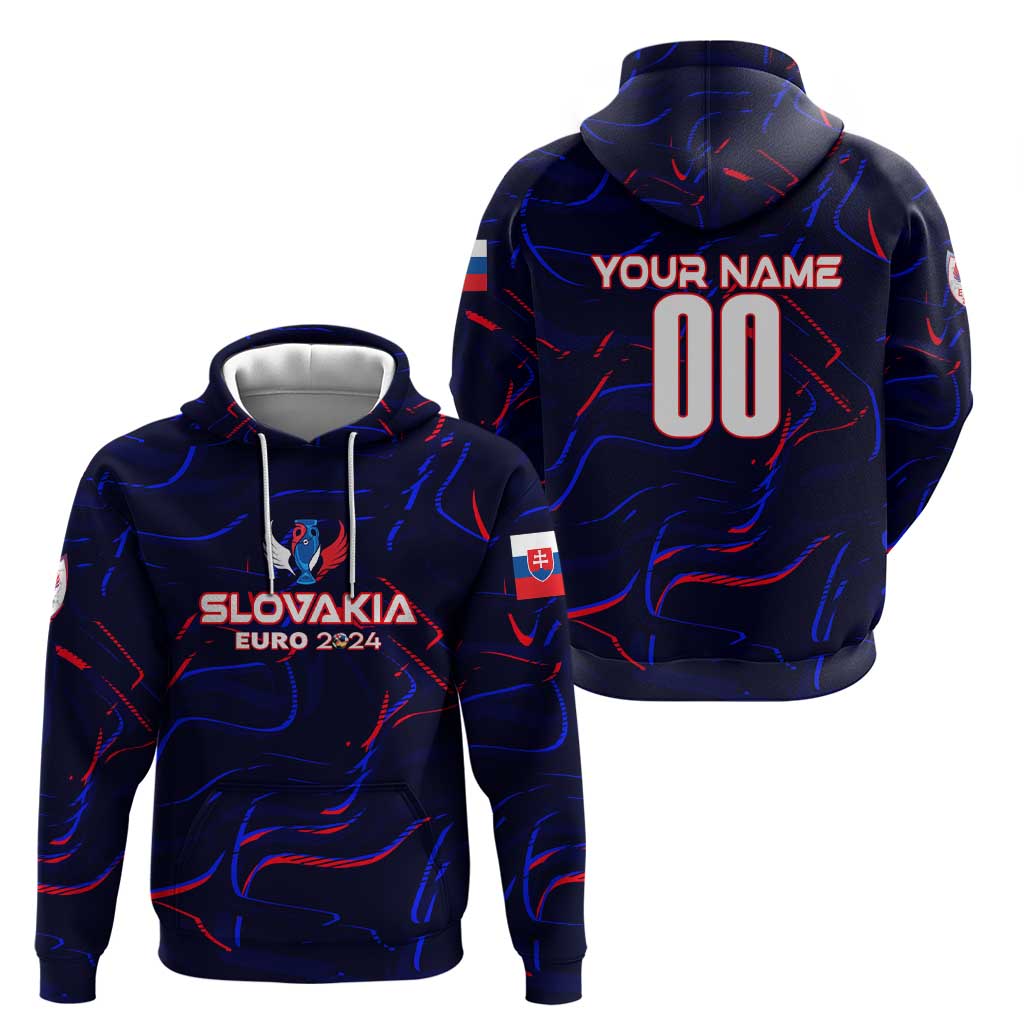Personalized Slovakia Football 2024 Zip Hoodie Trophy Wing Style - Wonder Print Shop