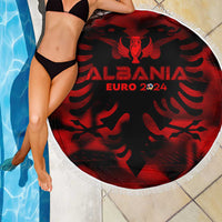 Albania Football 2024 Beach Blanket Trophy Wing Style - Wonder Print Shop