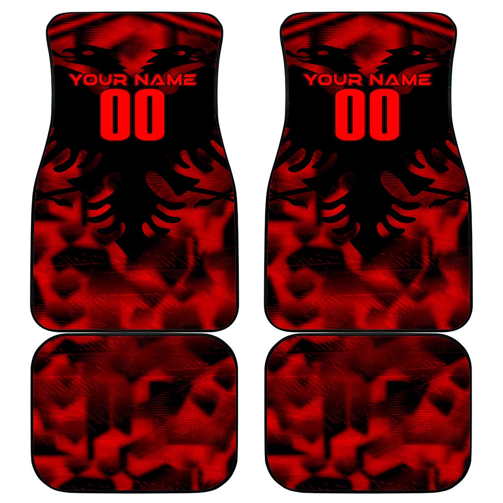 Albania Football 2024 Car Mats Trophy Wing Style - Wonder Print Shop