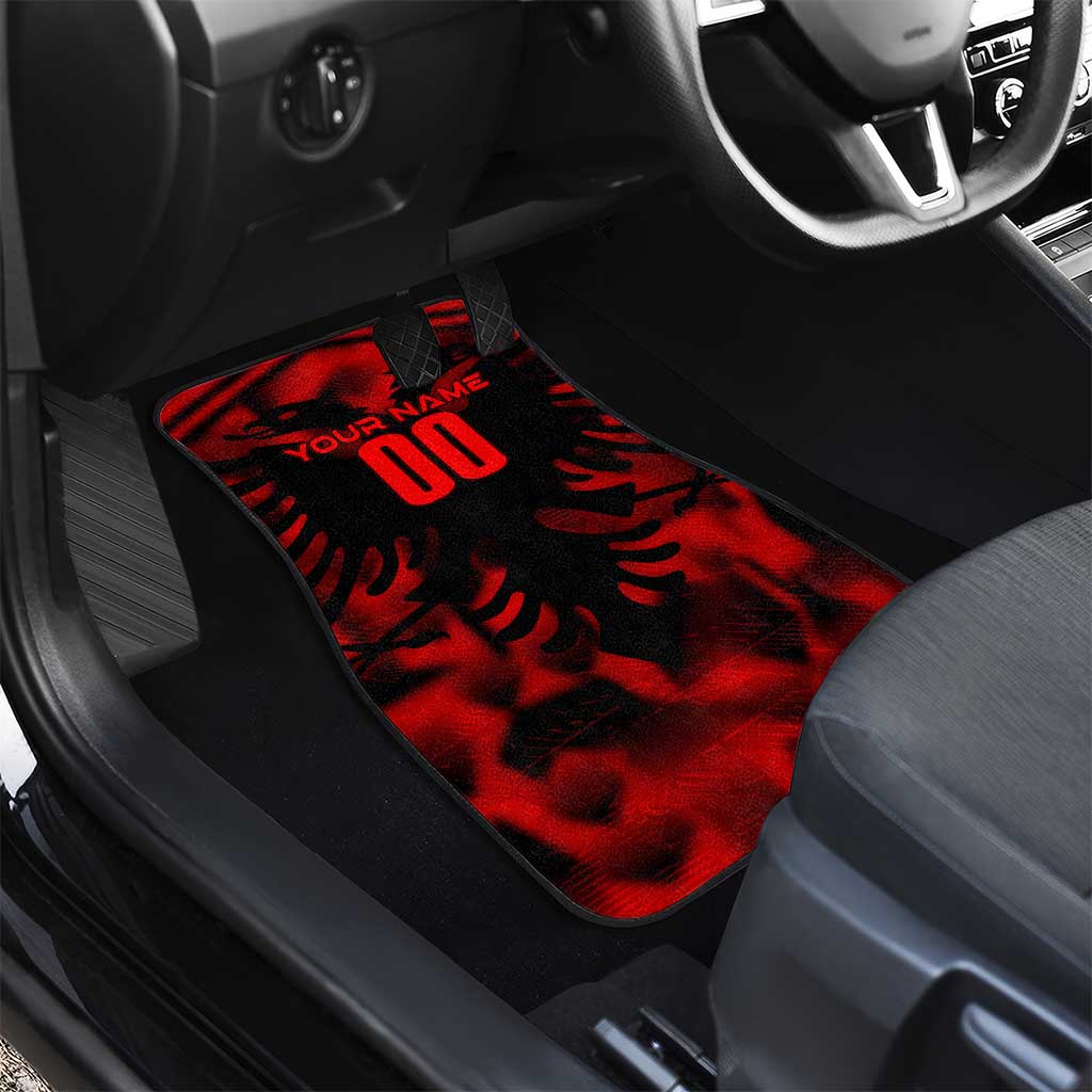 Albania Football 2024 Car Mats Trophy Wing Style - Wonder Print Shop