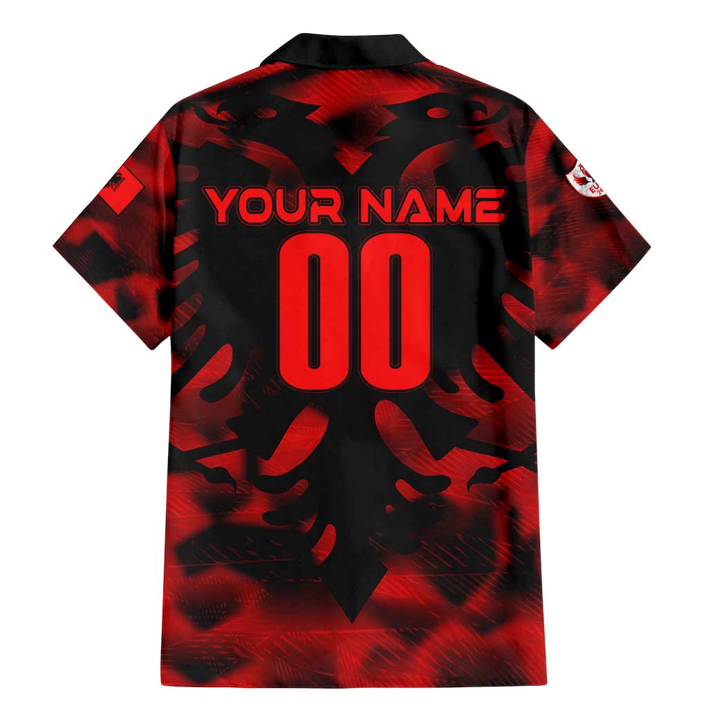 Personalized Albania Football 2024 Family Matching Mermaid Dress and Hawaiian Shirt Trophy Wing Style - Wonder Print Shop