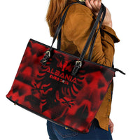 Albania Football 2024 Leather Tote Bag Trophy Wing Style - Wonder Print Shop