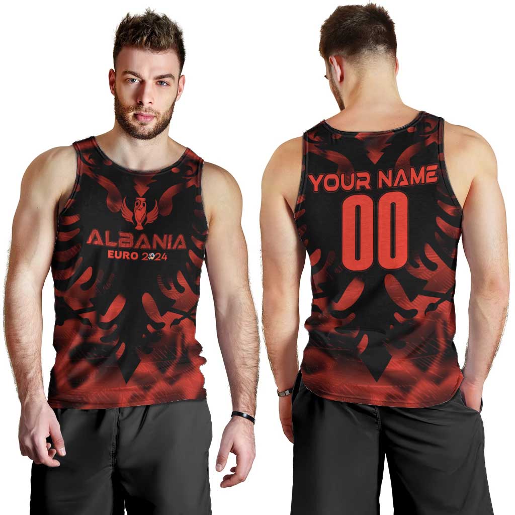 Personalized Albania Football 2024 Men Tank Top Trophy Wing Style - Wonder Print Shop