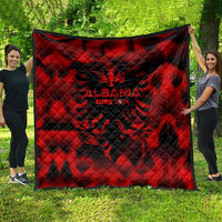 Albania Football 2024 Quilt Trophy Wing Style - Wonder Print Shop