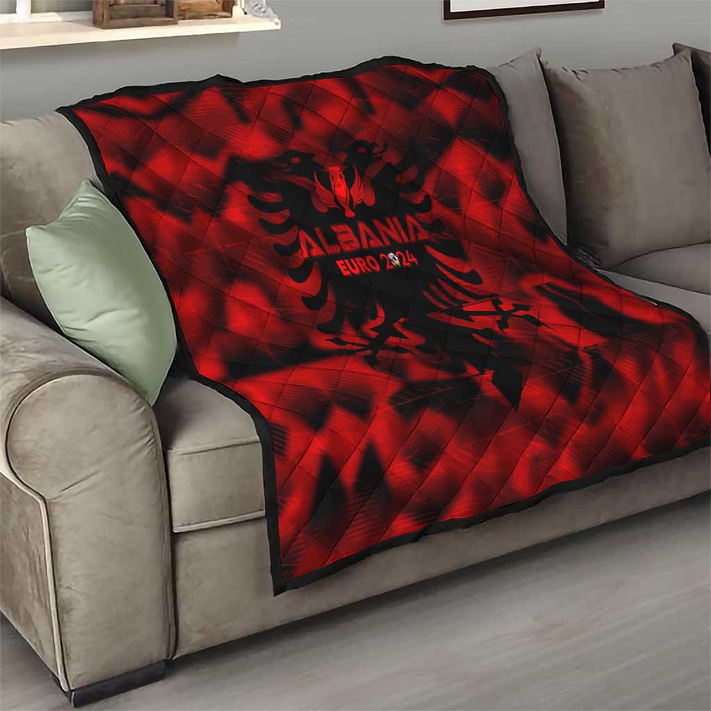 Albania Football 2024 Quilt Trophy Wing Style - Wonder Print Shop