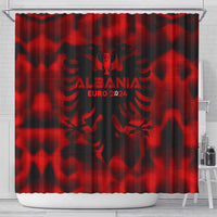 Albania Football 2024 Shower Curtain Trophy Wing Style