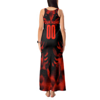 Personalized Albania Football 2024 Tank Maxi Dress Trophy Wing Style - Wonder Print Shop