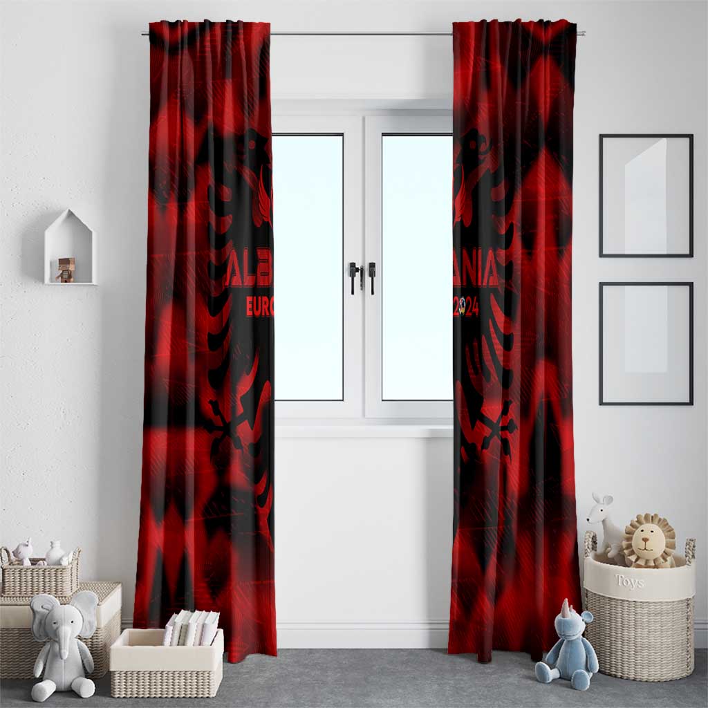 Albania Football 2024 Window Curtain Trophy Wing Style - Wonder Print Shop
