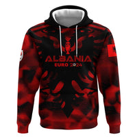 Personalized Albania Football 2024 Zip Hoodie Trophy Wing Style - Wonder Print Shop