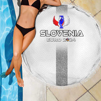Slovenia Football 2024 Beach Blanket Trophy Wing Style - Wonder Print Shop