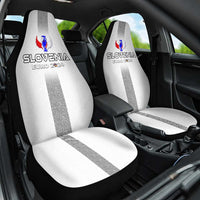 Slovenia Football 2024 Car Seat Cover Trophy Wing Style - Wonder Print Shop