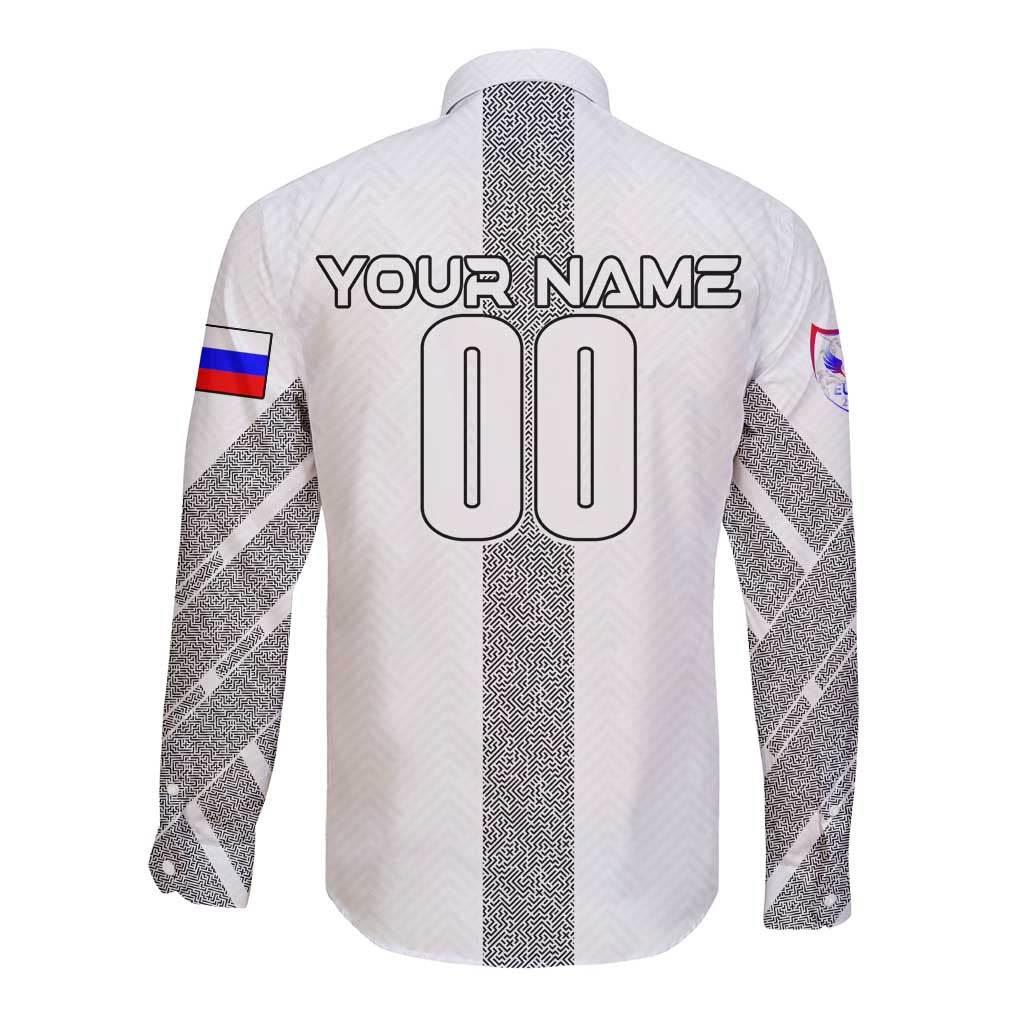 Personalized Slovenia Football 2024 Long Sleeve Button Shirt Trophy Wing Style - Wonder Print Shop