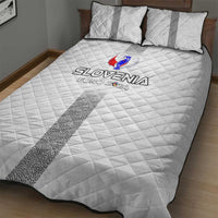 Slovenia Football 2024 Quilt Bed Set Trophy Wing Style - Wonder Print Shop